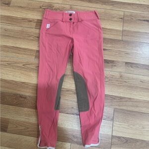 Tailored Sportsman Sherbert Pink Breeches Kids Size 14 (Velcro Bottoms)